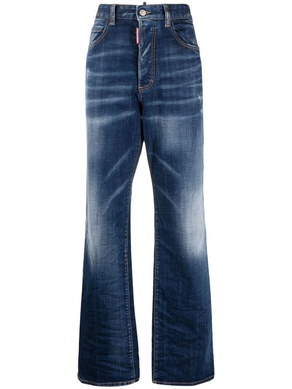 Loose-fit straight leg jeans - Blue