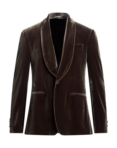 Man Blazer Military green Size 44 Polyester, Elastane