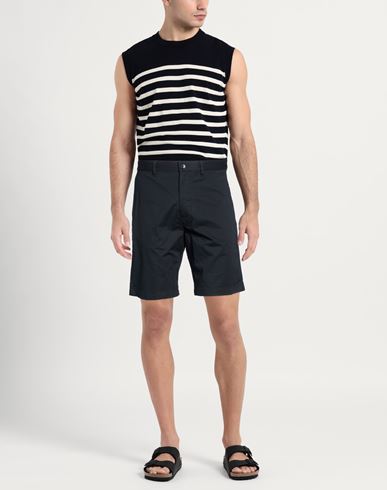 Man Shorts & Bermuda Shorts Black Size 26 Cotton, Elastane