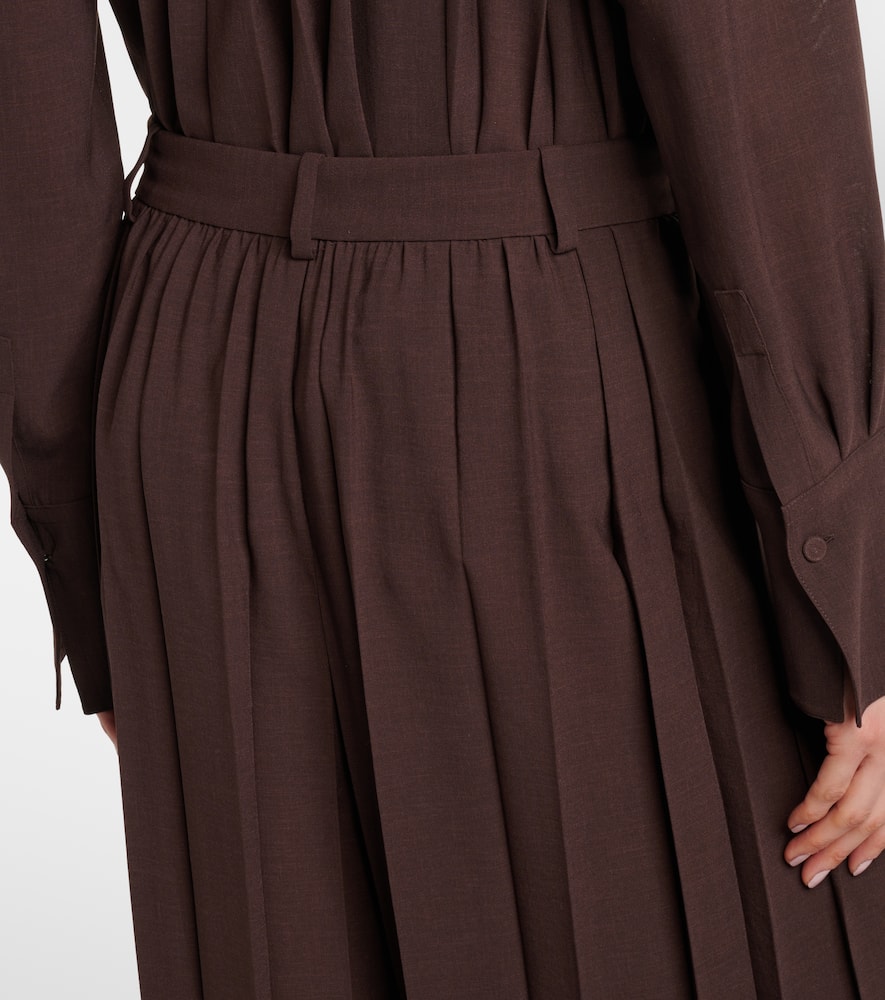 Tibre plissé wide-leg pants