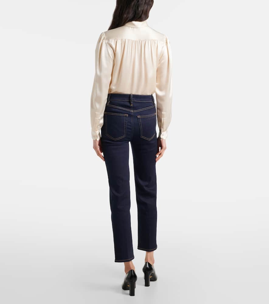 Le Sleek high-rise straight jeans