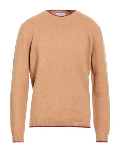 Man Sweater Sand Size 44 Virgin Wool, Cashmere