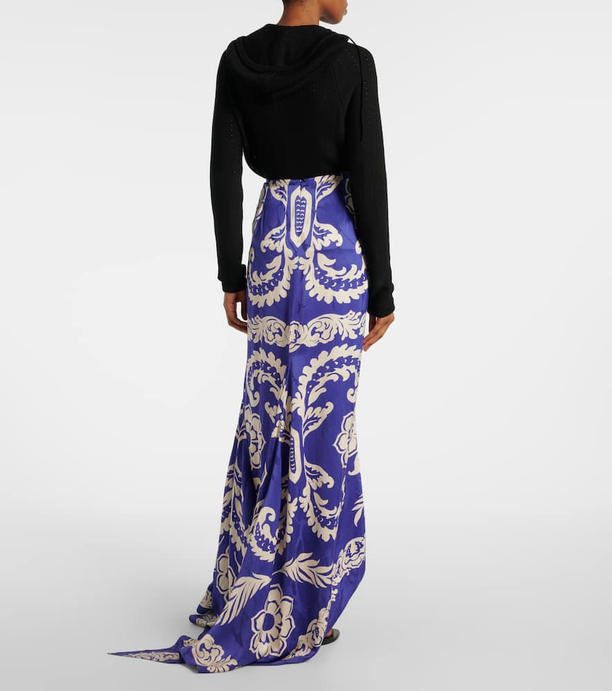 Printed maxi skirt