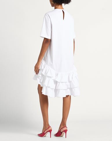Woman Mini dress White Size 8 Cotton, Polyamide