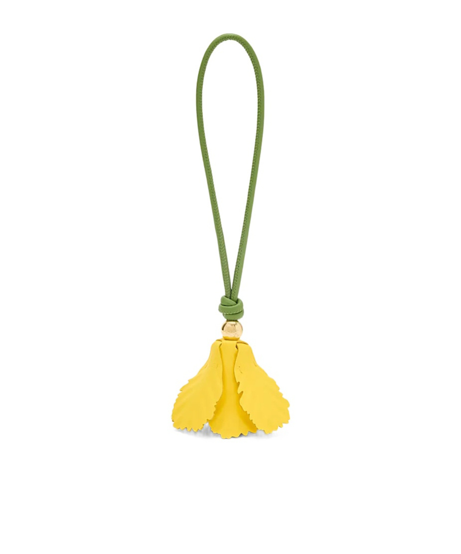 Tulip charm in classic calfskin