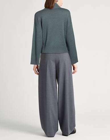 Woman Turtleneck Charcoal Size 10 Virgin Wool