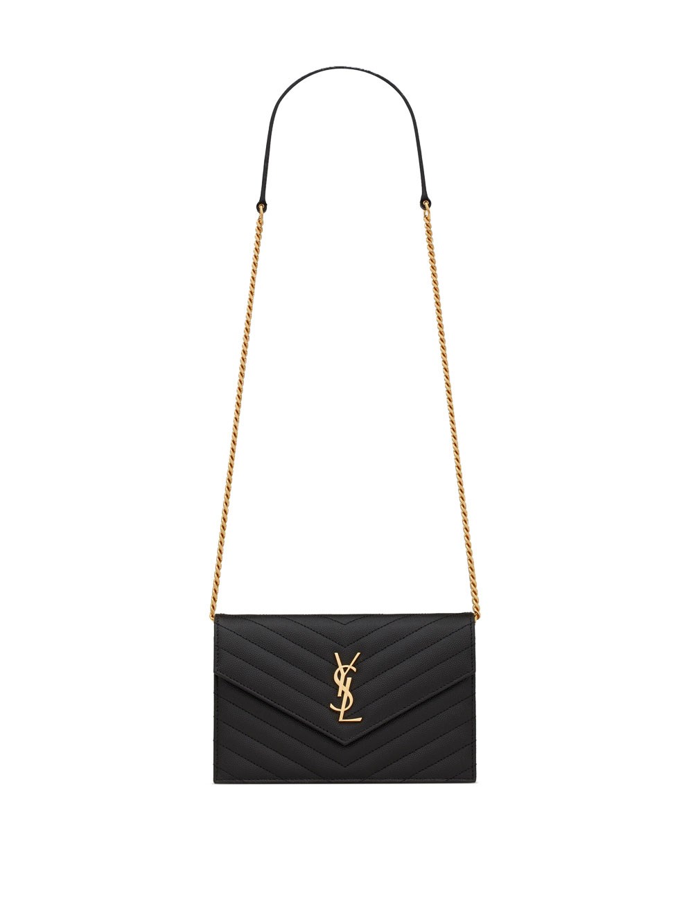 Cassandre Envelope Chain Wallet In Grain De Poudre Leath