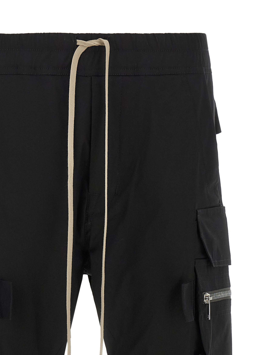 Rick Owens - mastodon cargo pants elastic waist cuff