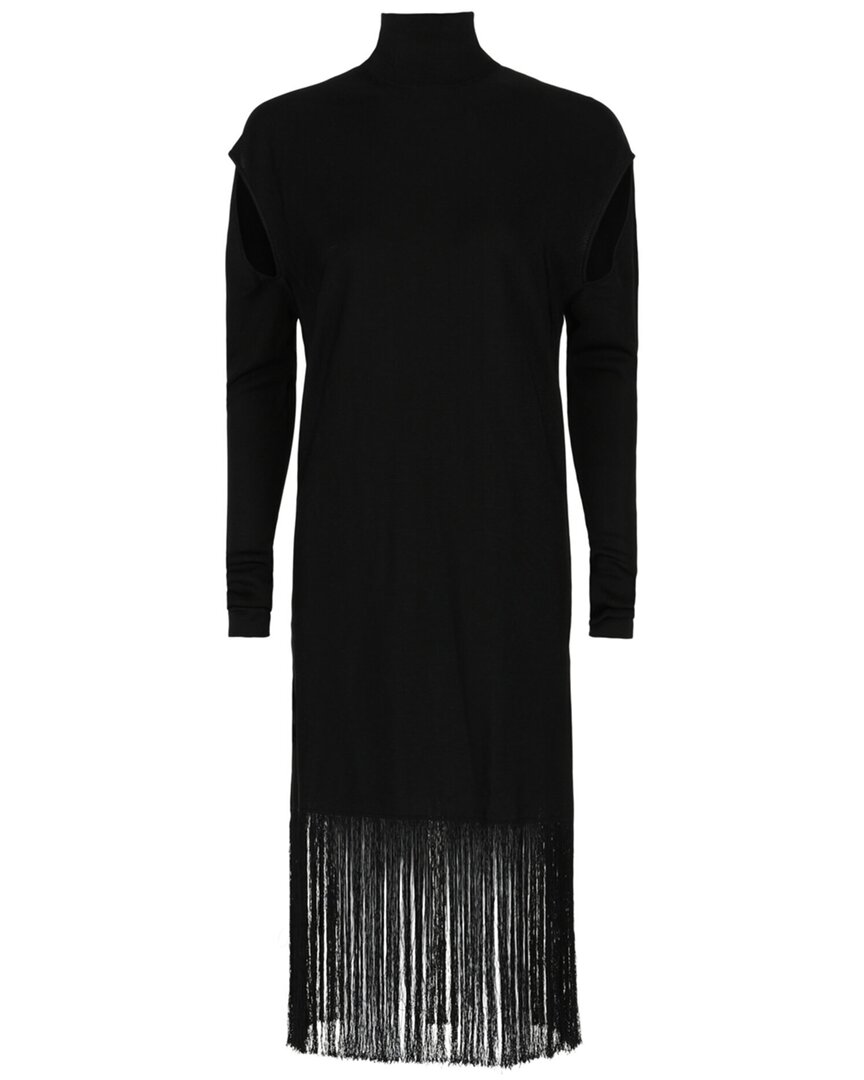 Cutout And Fringe Hem Dress