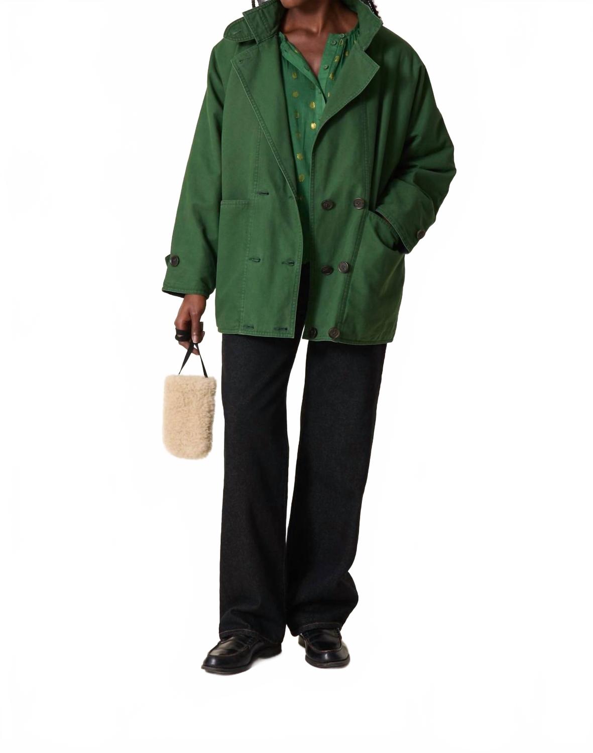 Women's Viktor Plain Coat In Green