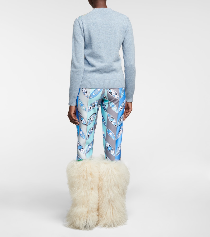 X Fusalp intarsia wool sweater