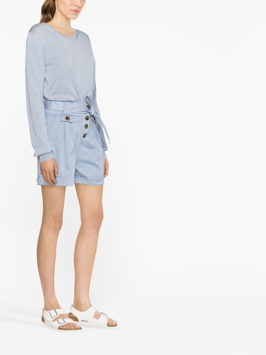 - Stretch Cotton Twill Shorts