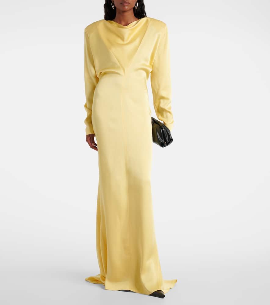 Satin gown
