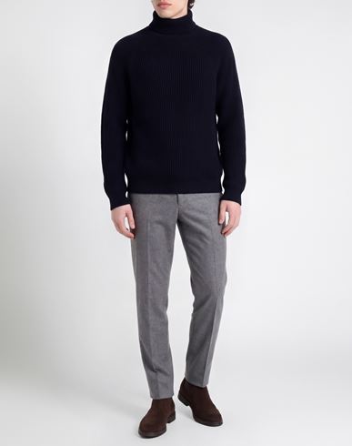 Man Turtleneck Midnight blue Size 38 Wool, Cashmere