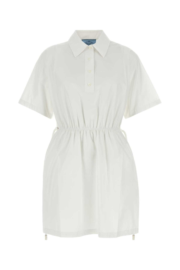 White Poplin Shirt Dress