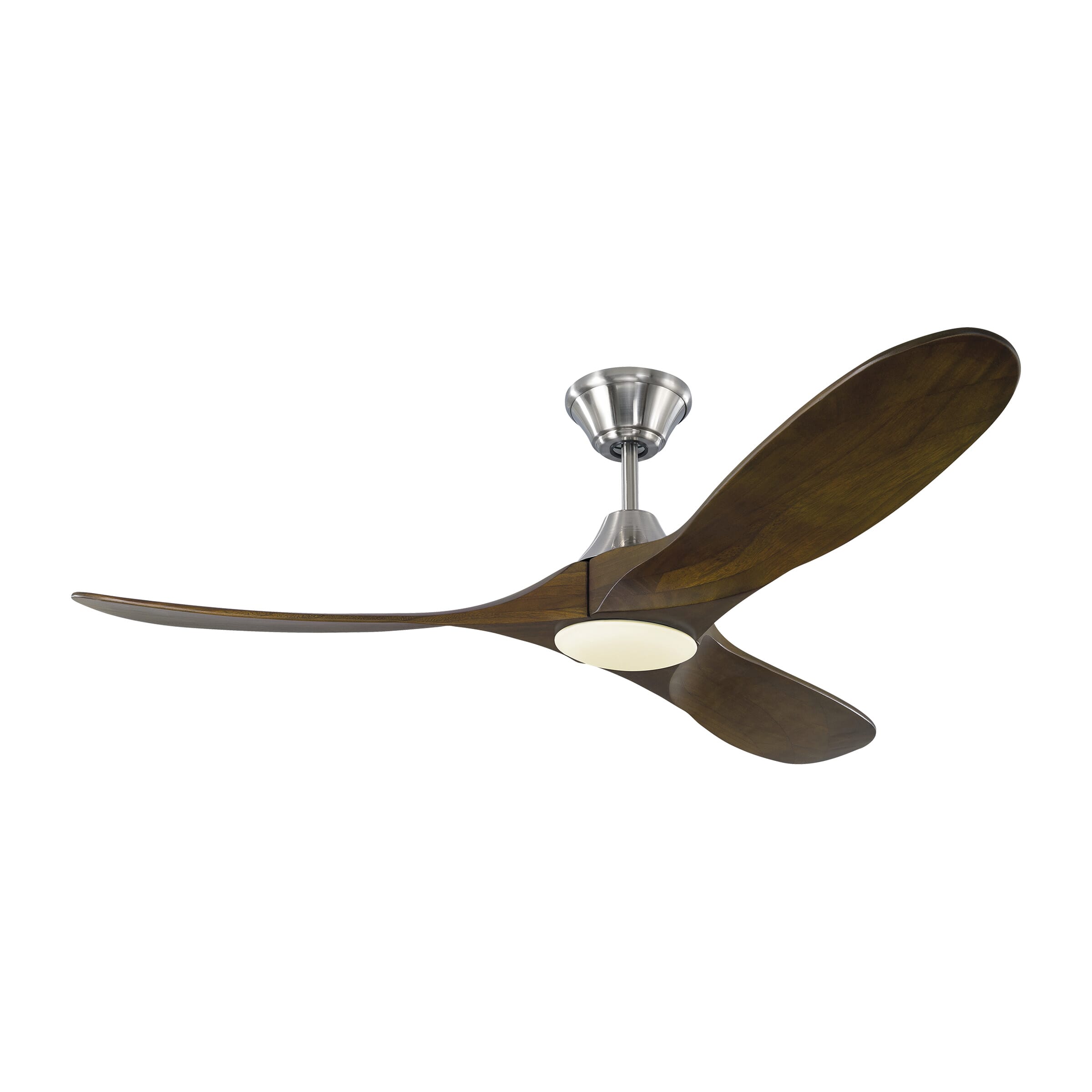 Brushed Steel 52"Ceiling Fan from the Maverick Collection