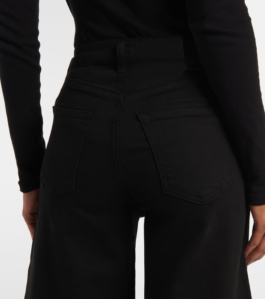 Amari high-rise wide-leg jeans