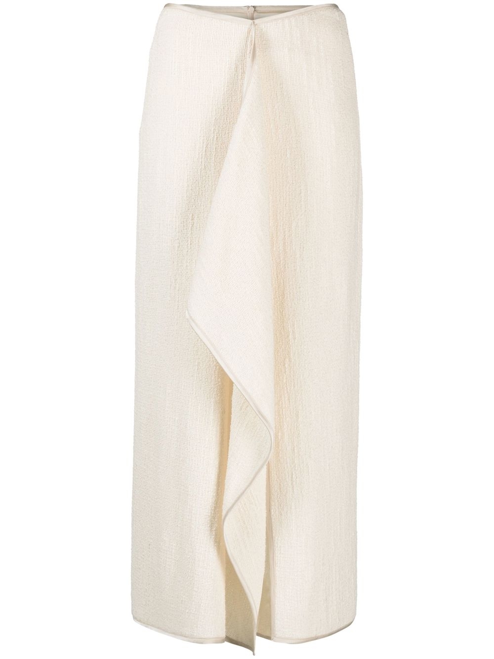 Draped midi skirt - Neutrals