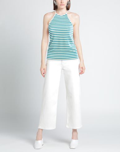 Forte_forte Woman Tank top Turquoise Size 2 Viscose, Polyamide, Elastane