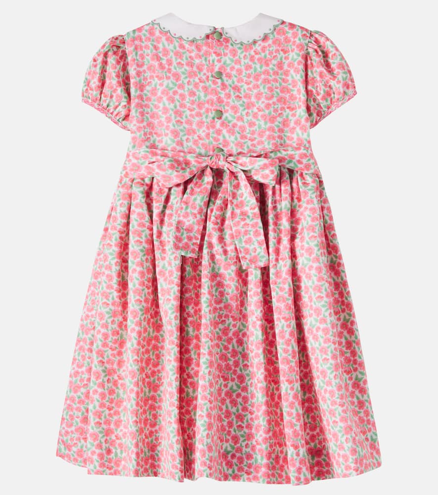 Coco smocked cotton poplin dress