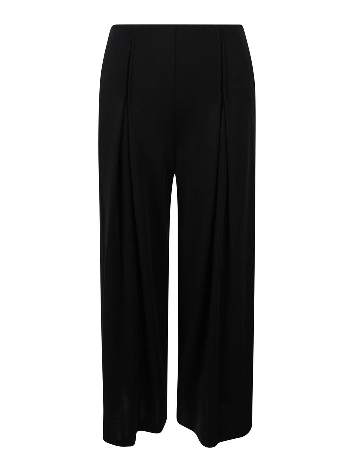 Wool jersey trousers