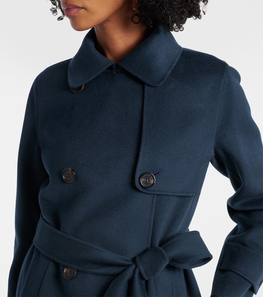 Belted virgin wool coat
