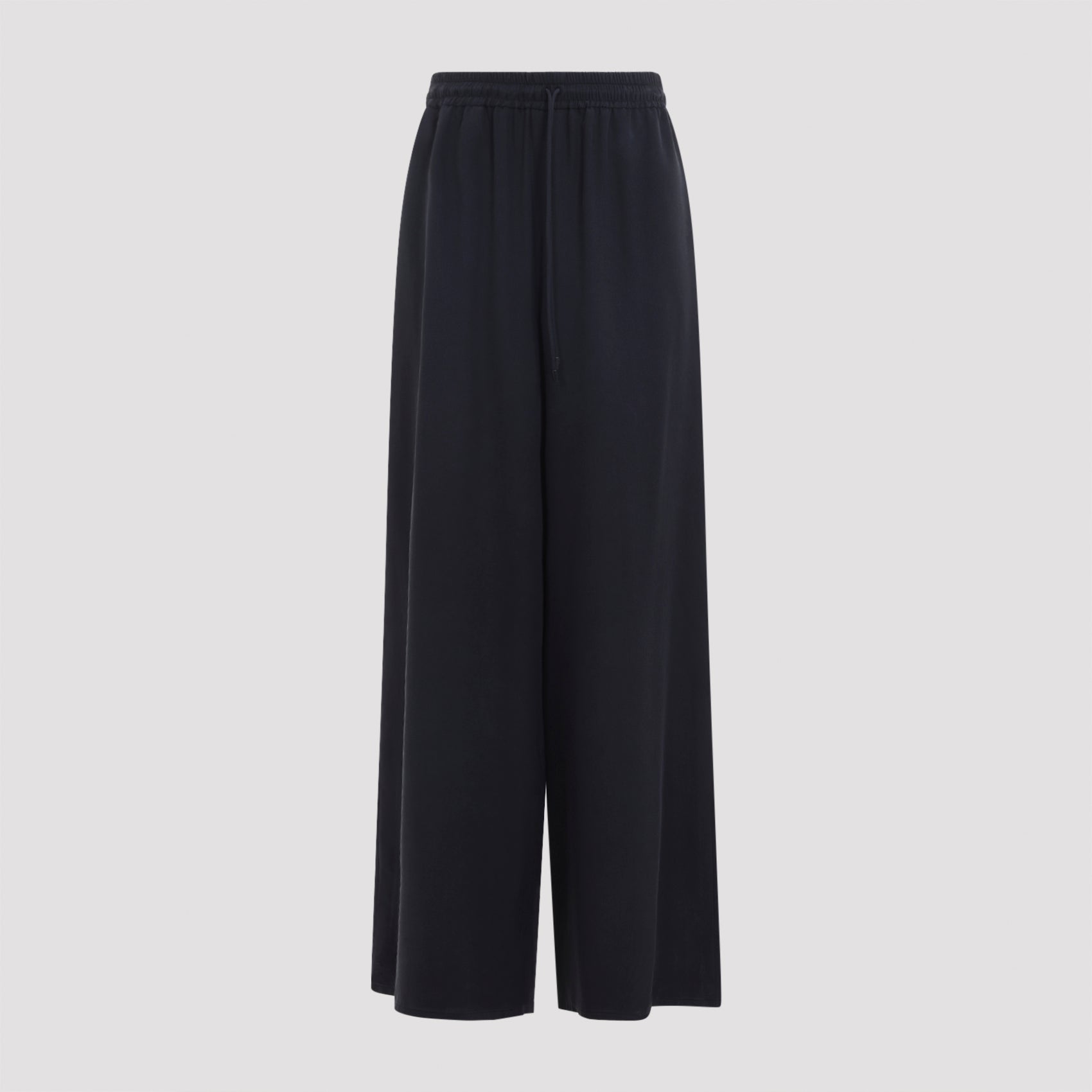 Wide-fit Washed Silk Trousers