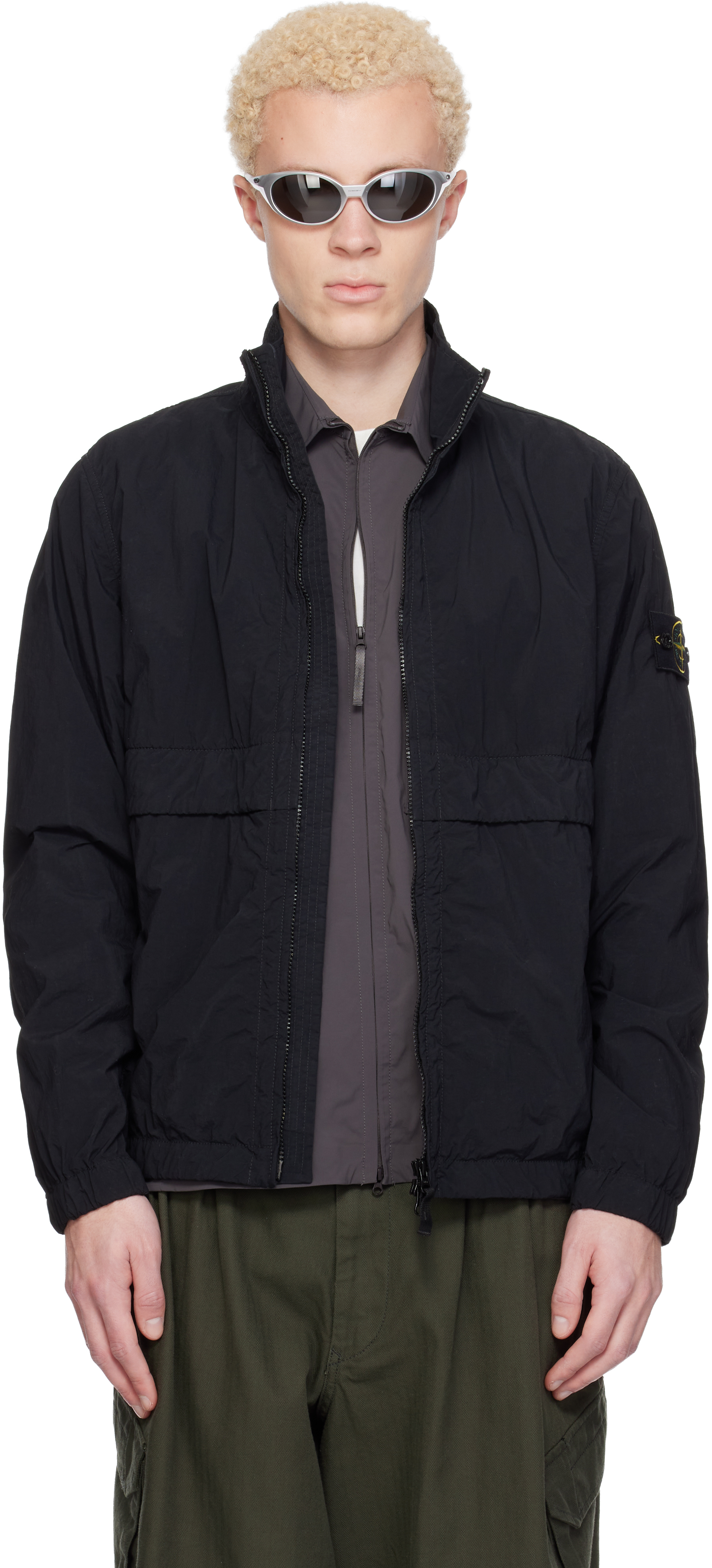Black 4100056 Nylon Smerigliato-TC Jacket