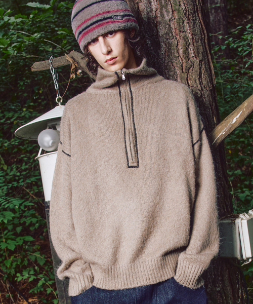 XTK176 Panel Half Zip Knit