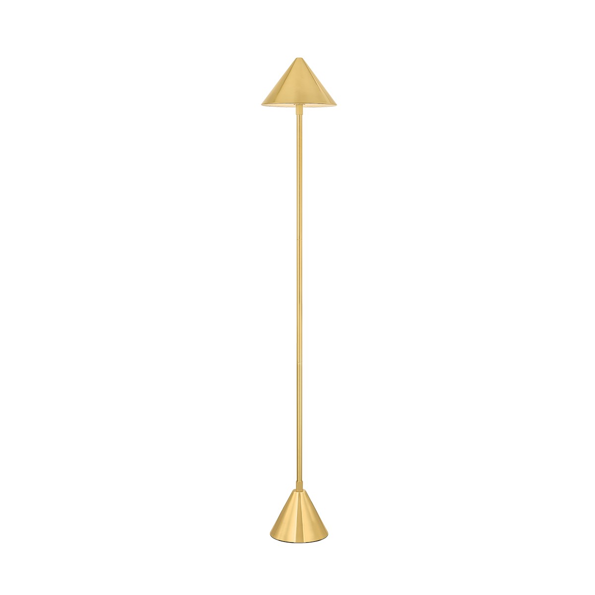 Aged Brass LED Floor Lamp from the Salma Collection