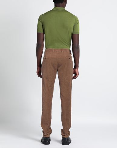 Man Pants Brown Size 40 Cotton, Elastane