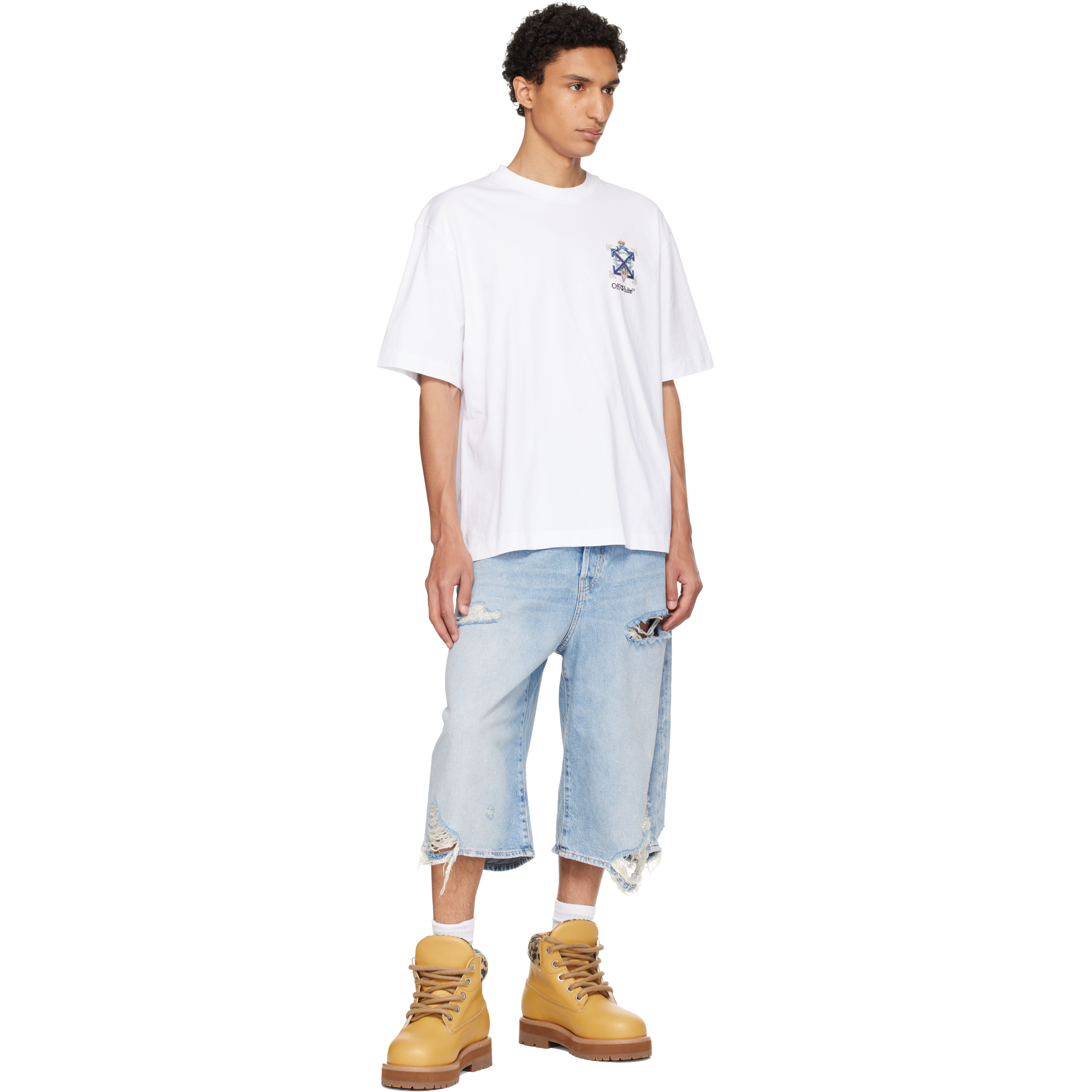 White Jewel Arrow Skate T-shirt