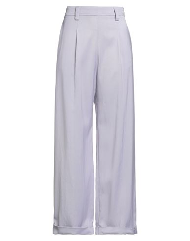 Forte_forte Woman Pants Lilac Size 2 Viscose, Virgin Wool