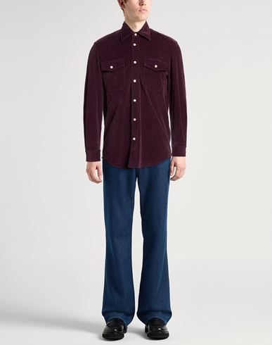 Man Shirt Plum Size 15 ½ Cotton