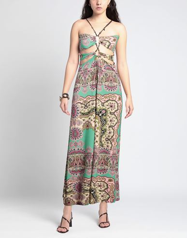 Woman Maxi dress Light green Size 4 Viscose, Elastane