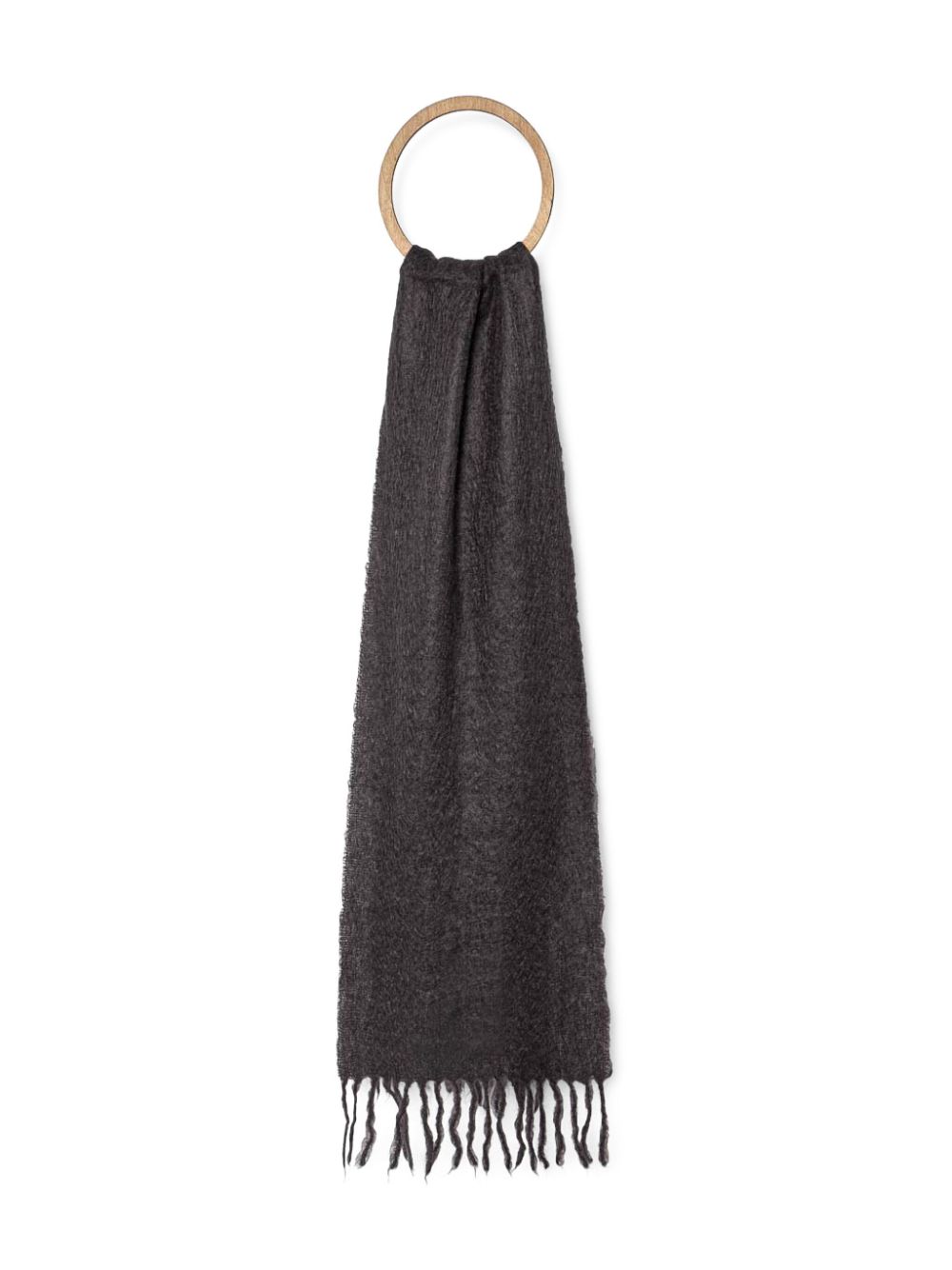 Fringed scarf - Grey