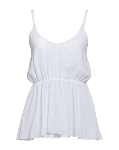 Woman Top White Size 6 Polyester