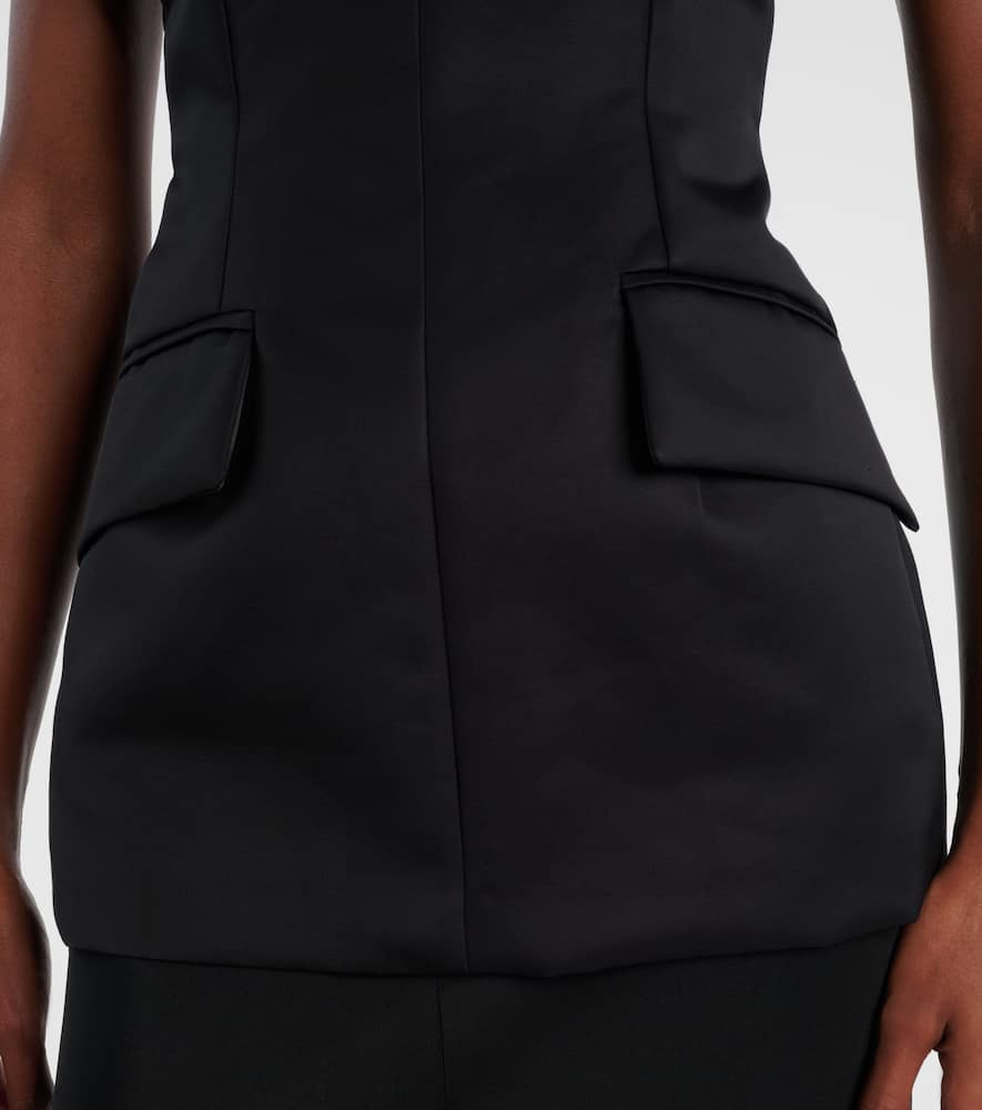 Cilen cotton-blend gown