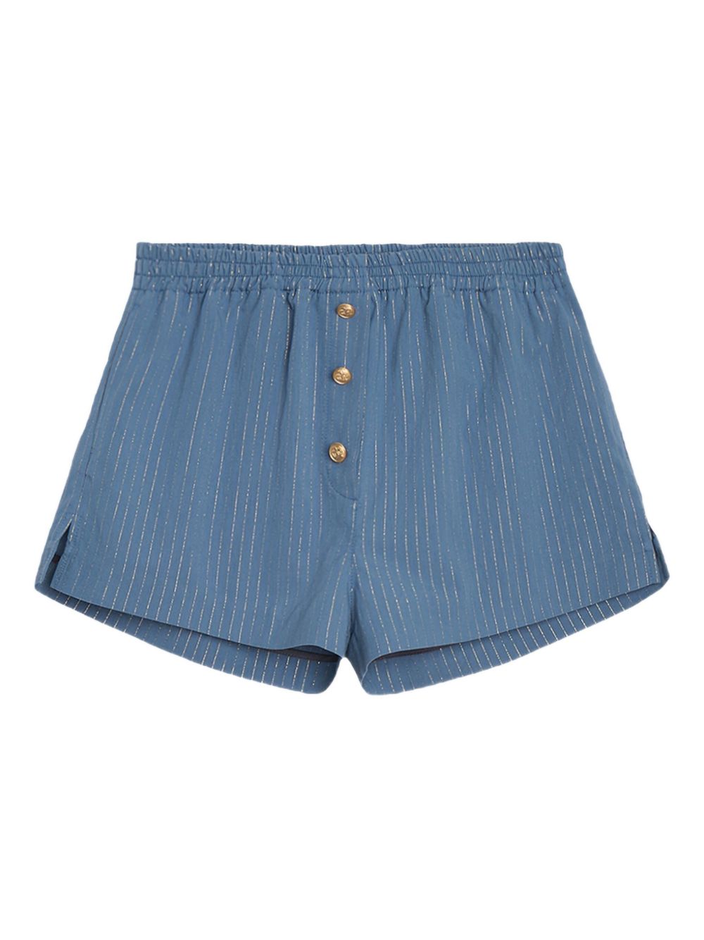 Button-detail shorts - Blue