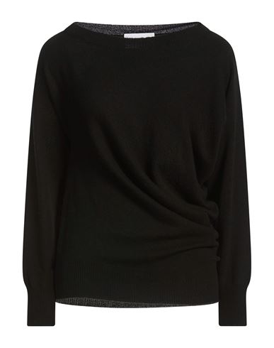 Woman Sweater Black Size 10 Wool, Cashmere