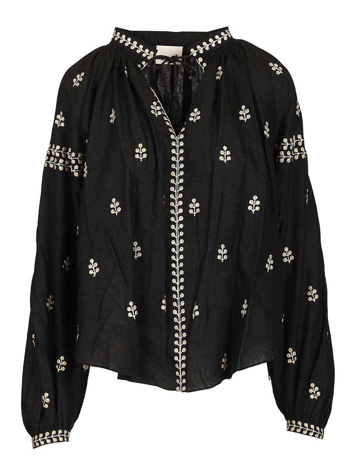 Rodis Blouse In Embroidered Tussar Silk