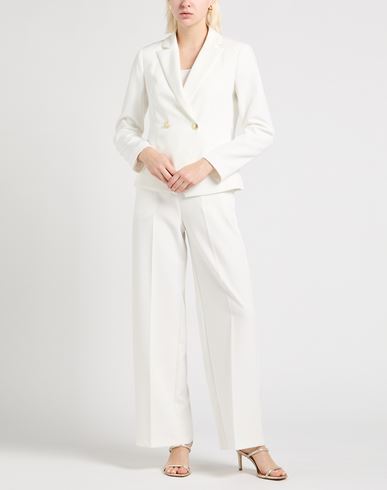 Helmur Woman Suit White Size 6 Polyester, Elastane