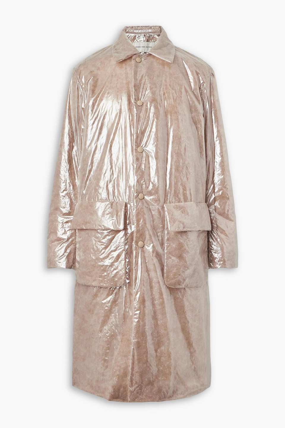 Padded coated shell coat - Neutral - L