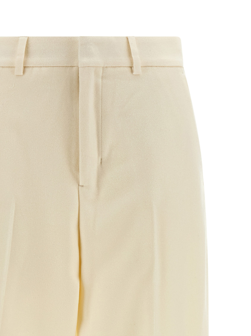 Wool Pants White