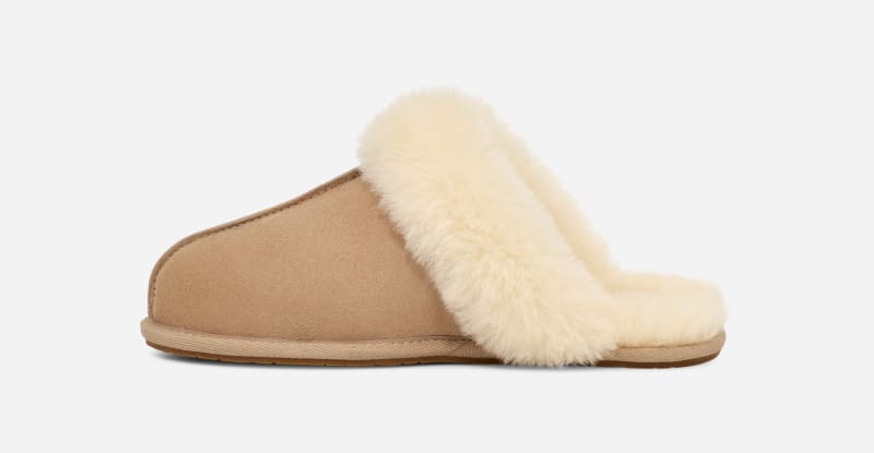 ® Women's Scuffette II Suede Sheepskin Slipper in Sand