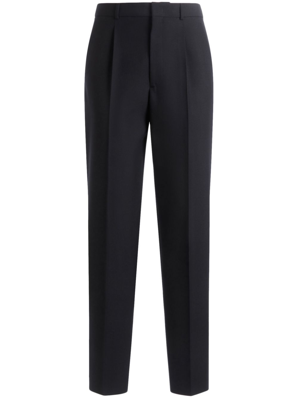 Straight-leg tailored trousers - Blue