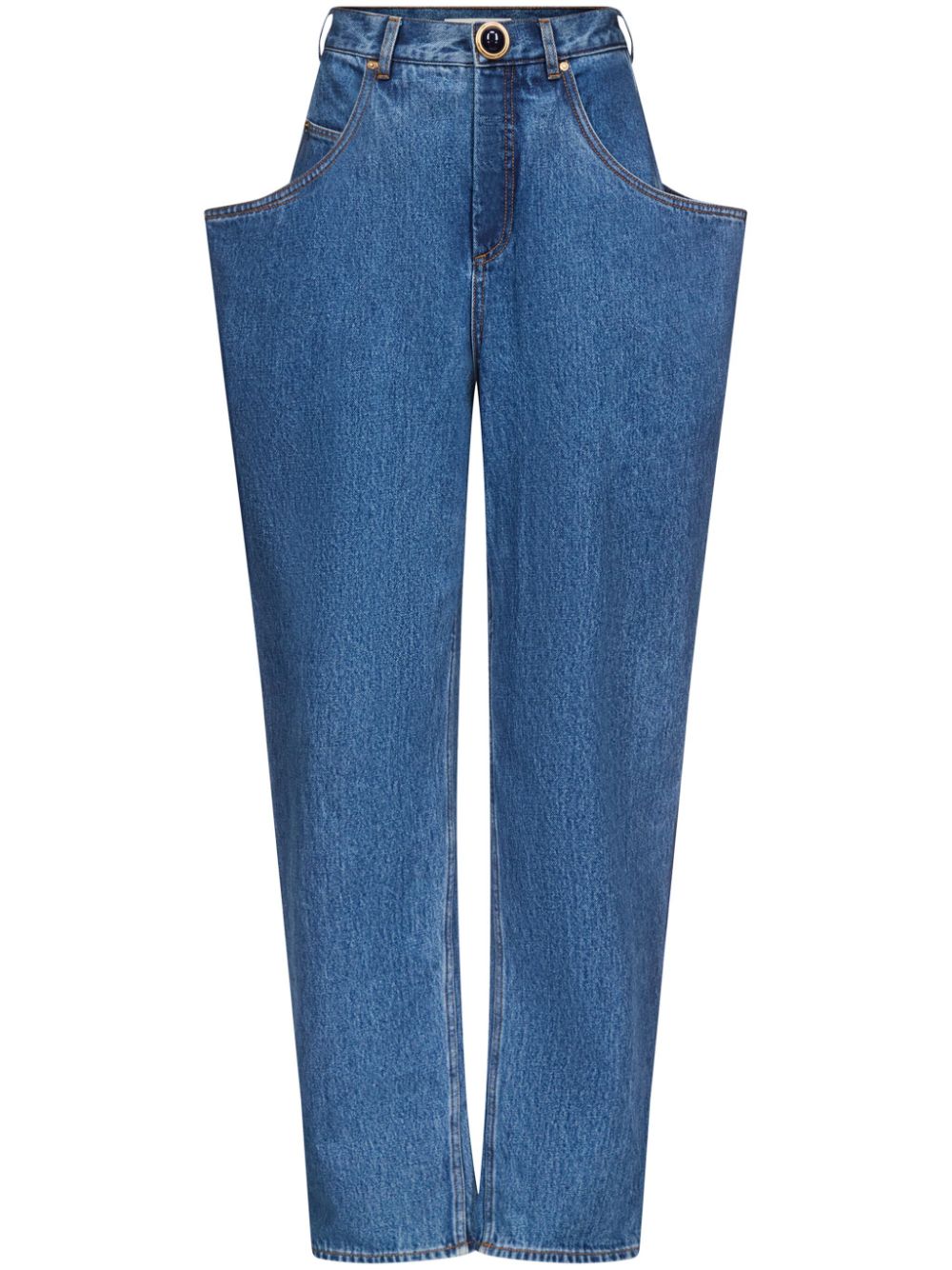 Flared-pocket jeans - Blue