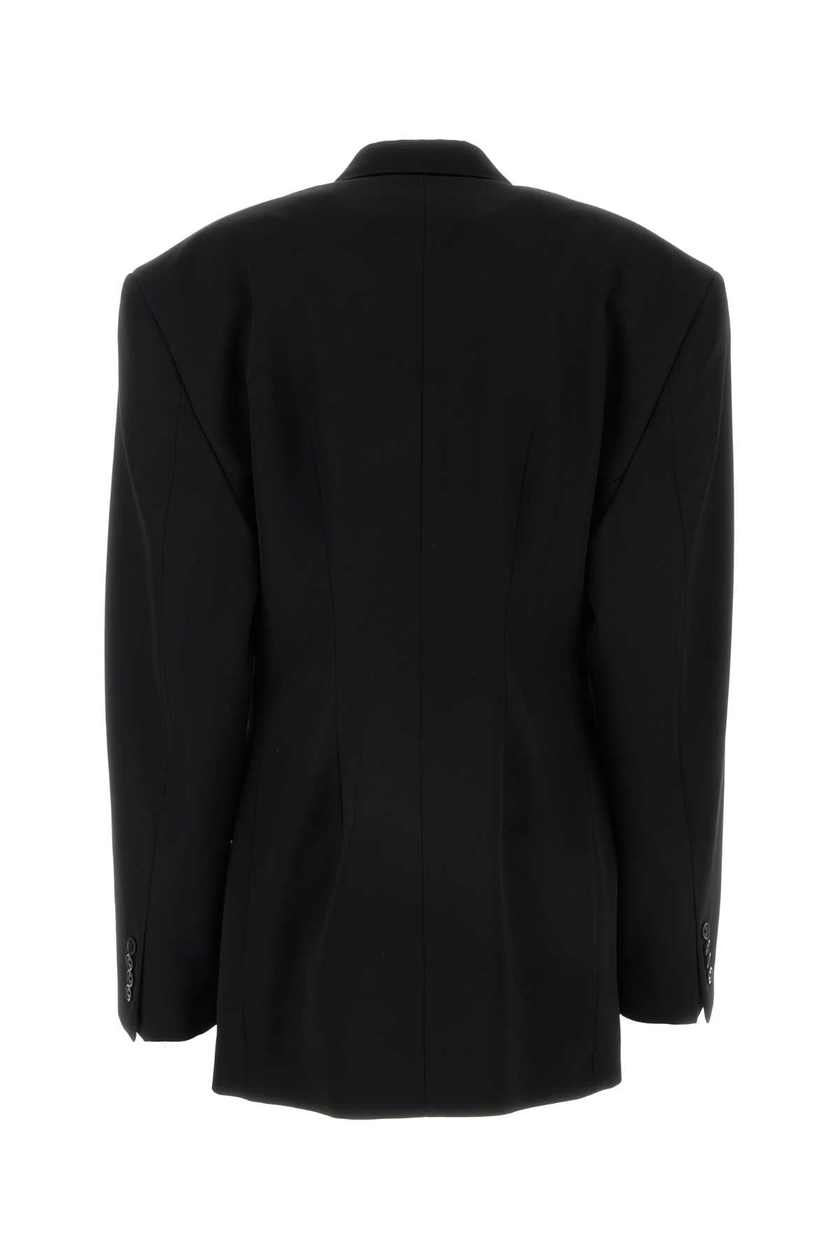 Wool Blazer — Black