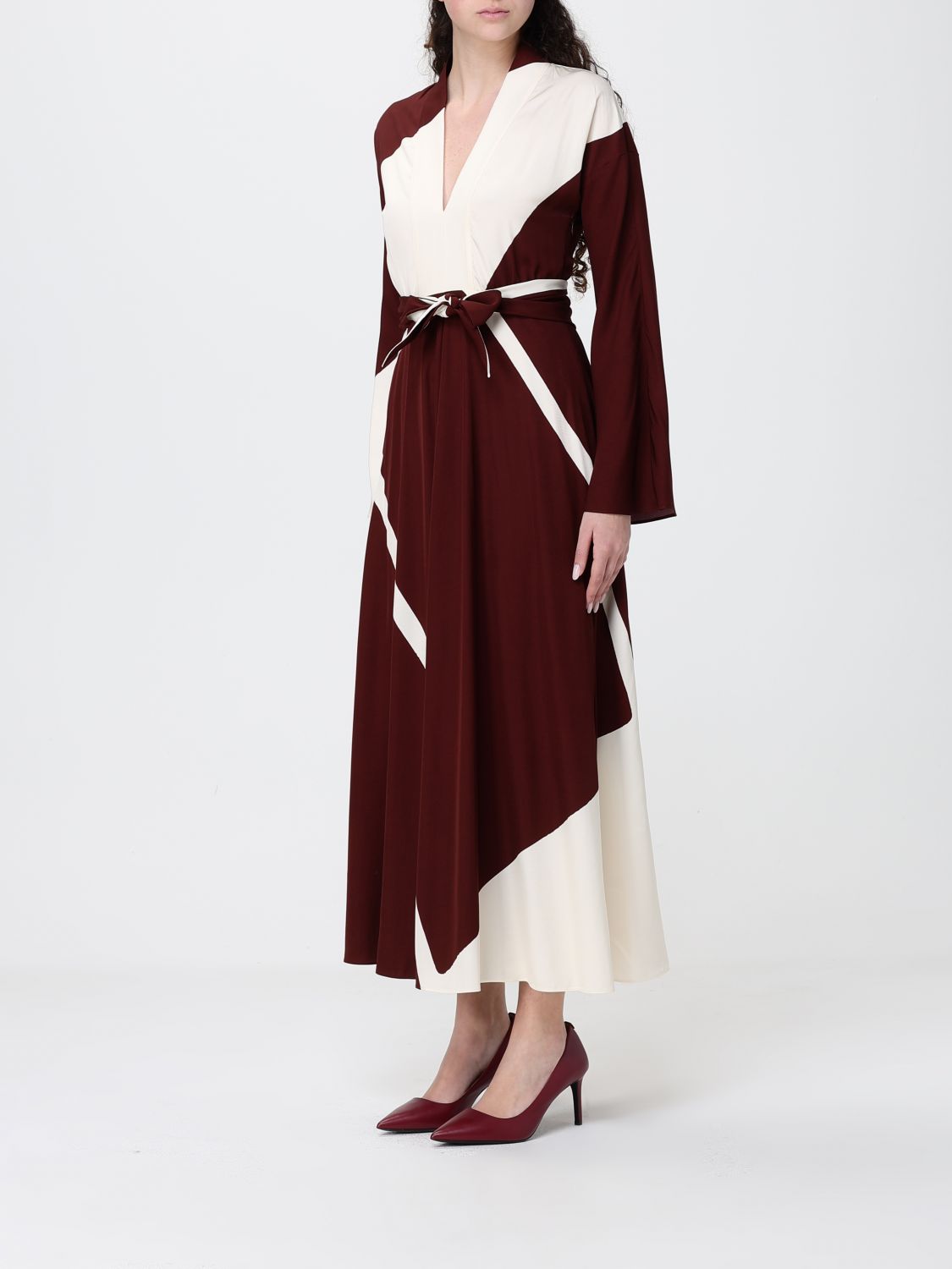 Dress Woman color Burgundy