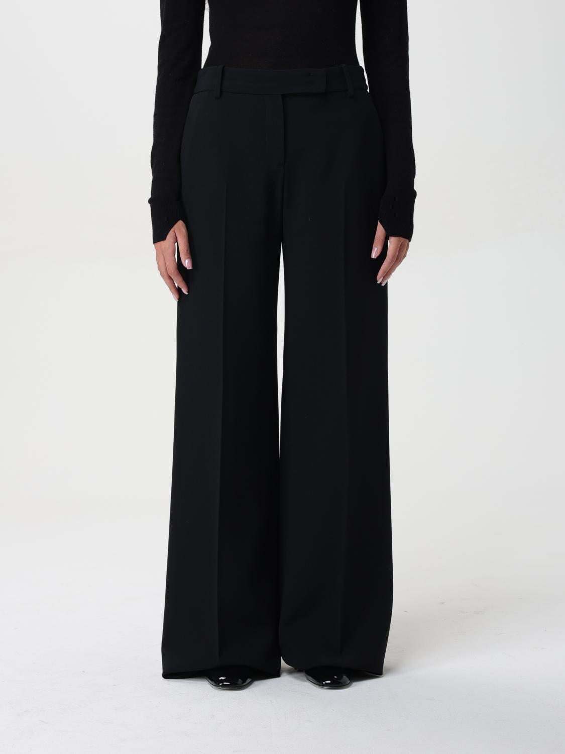 Wide-leg tailored trousers - Black